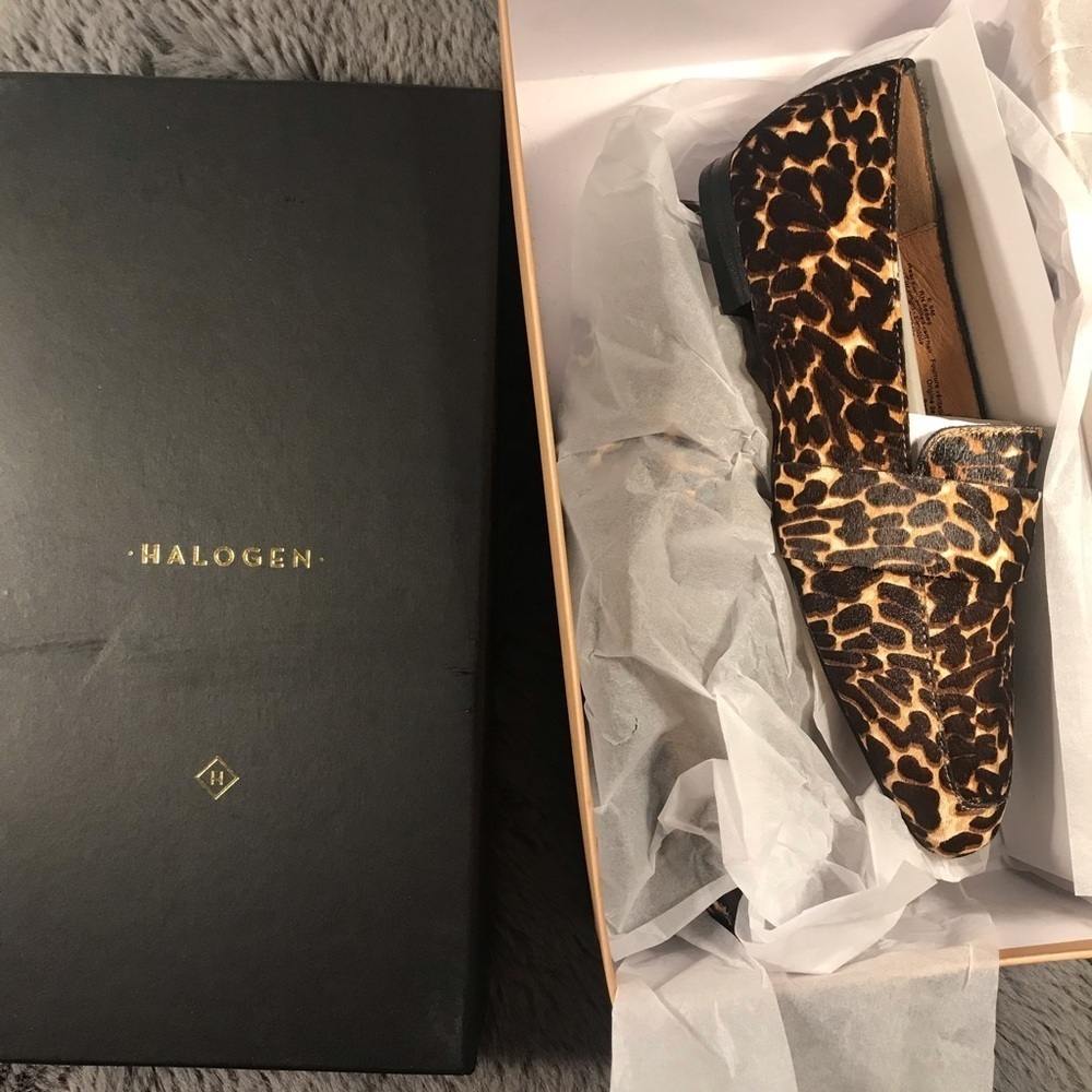 Calf hair leopard flats size 7 - Picture 2 of 6